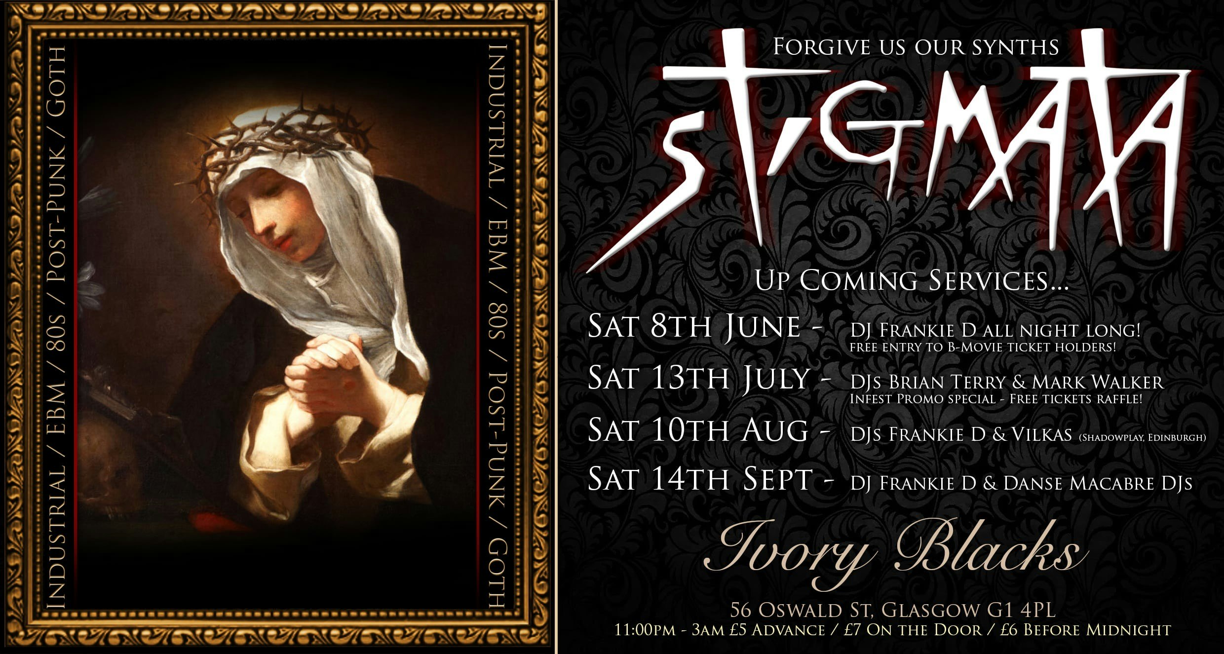 CLUB STIGMATA – Sat 13th July