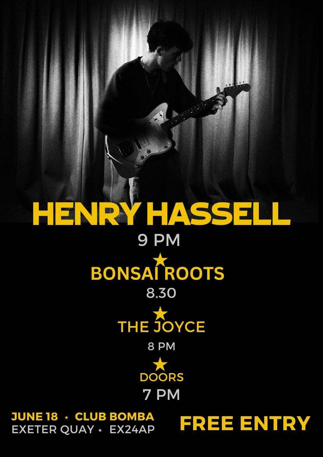 HENRY HASSELL LIVE @ BOMBA W/ BONSAI ROOTS & THE JOYCE 18th of JUNE