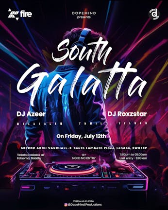 SOUTH GALATTA - London's biggest South Indian party
