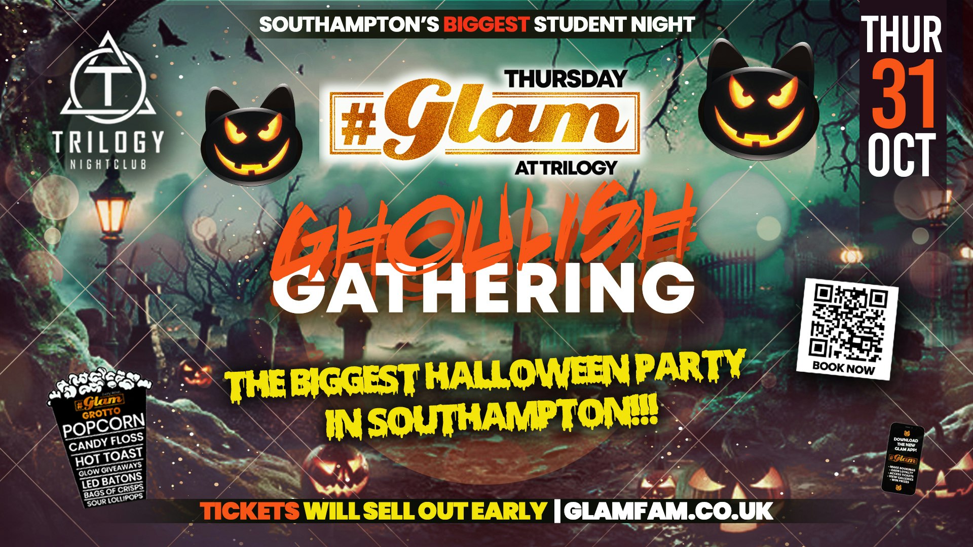 Glam – 💀 😈👻 HALLOWEEN 2024 🧟🦇⛓️ | Southampton’s Biggest Hallowen Event 🎃