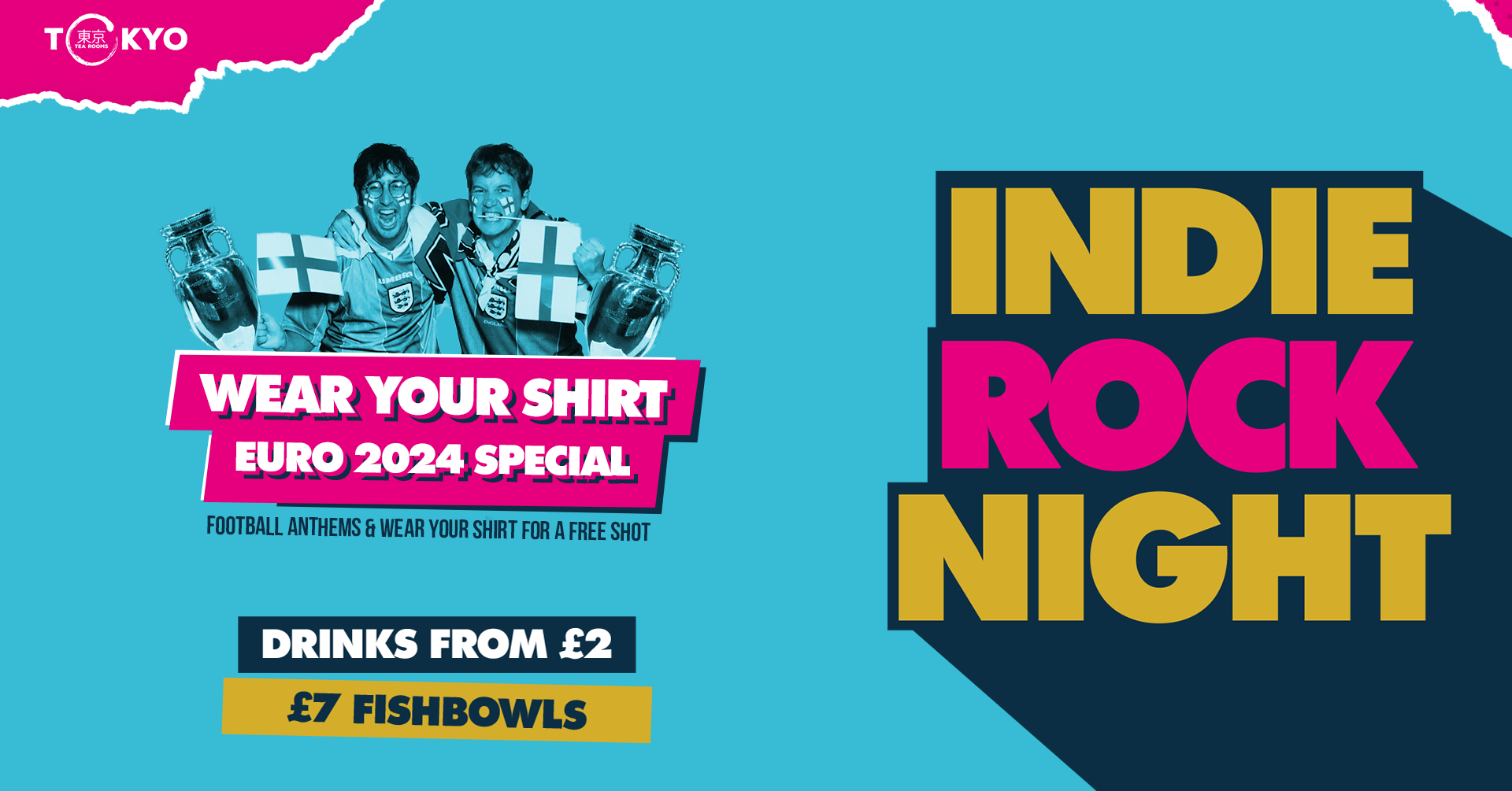 Indie Rock Night ∙ WEAR YOUR SHIRT (Euro 2024 Party) *LAST 12 ONLINE TICKETS*