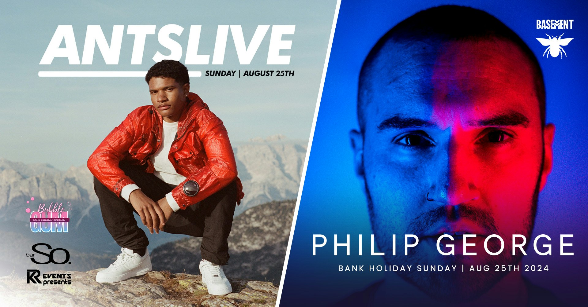 AntsLive & Philip George Live! Sunday 25th August  || Bank Holiday Special at BAR SO Bournemouth