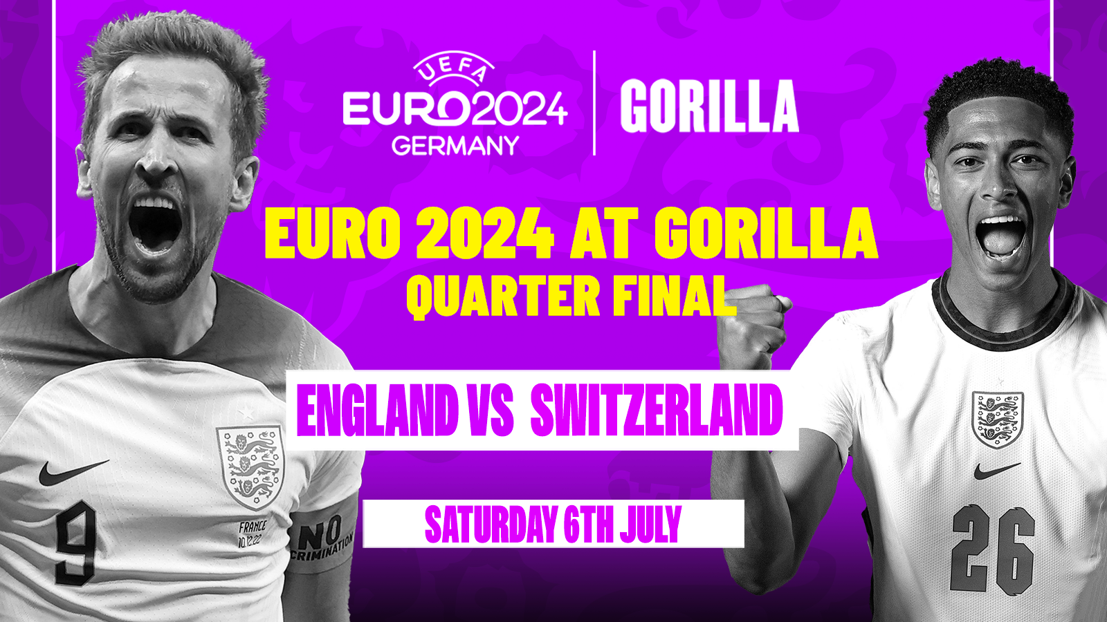 England vs Switzerland Euro 2024 Quarter Final Gorilla