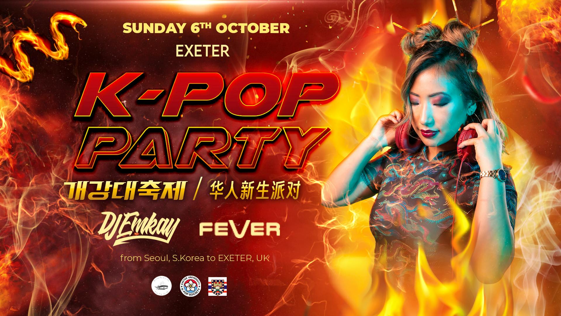 Exeter K-Pop Party – Fire Tour with DJ EMKAY | Sunday 6th October