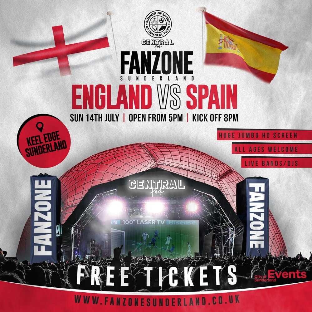 England Vs Spain – THE FINAL – Central Park Sunderland