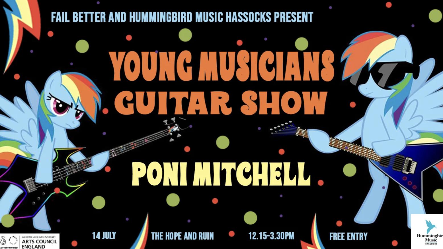 Young Musicians Guitar Show + Poni Mitchell