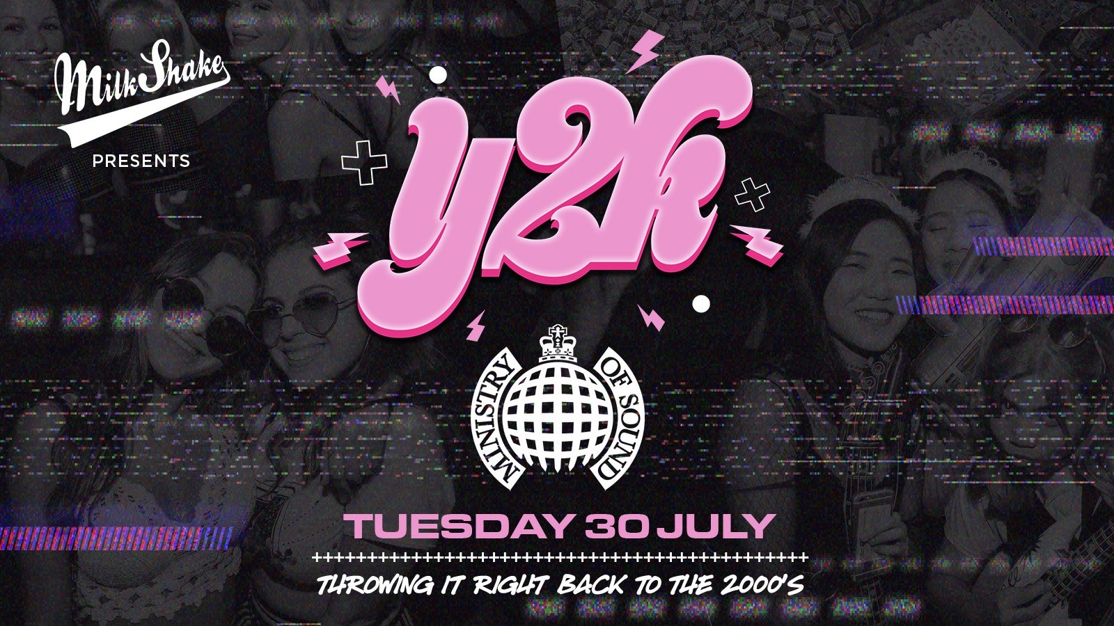 Milkshake, Ministry of Sound Presents: Y2K Rave ₊ ⊹✮.*🪩:.𖥔 ݁ JULY 30TH 2024 ☢️⚡👽🍄 Y2K PRICES 🤪