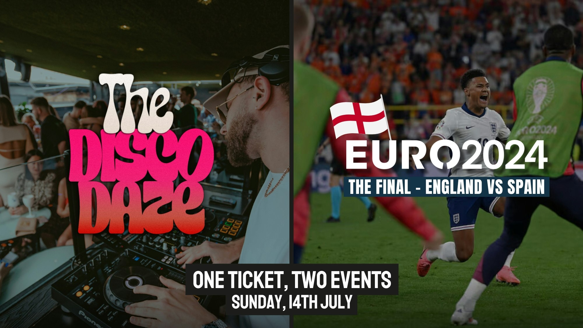 THE DISCO DAZE ROOFTOP PARTY X ENGLAND VS SPAIN [THE EUROS FINAL]