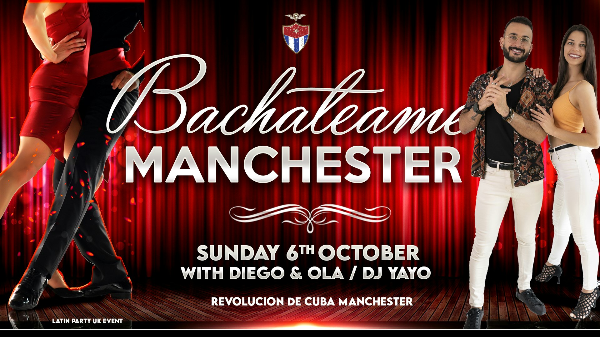 Bachateame Manchester – Sunday 6th October | Revolucion De Cuba