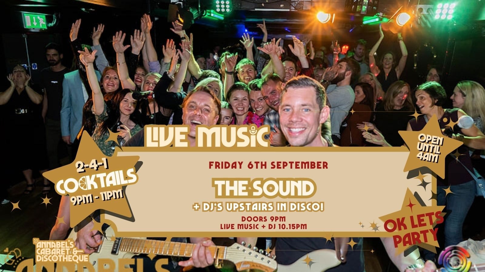 Live Music: THE SOUND // Annabel’s Cabaret & Discotheque