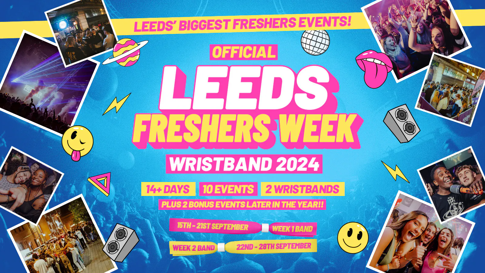 The Official Leeds Freshers Wristband 2024 at Voodoo Events, Leeds on ...
