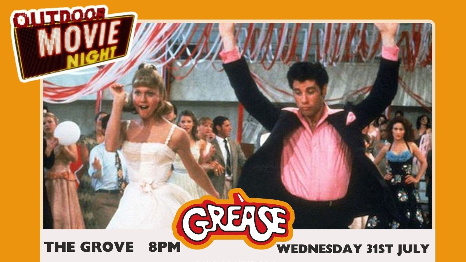 OUTDOOR MOVIE NIGHT | GREASE