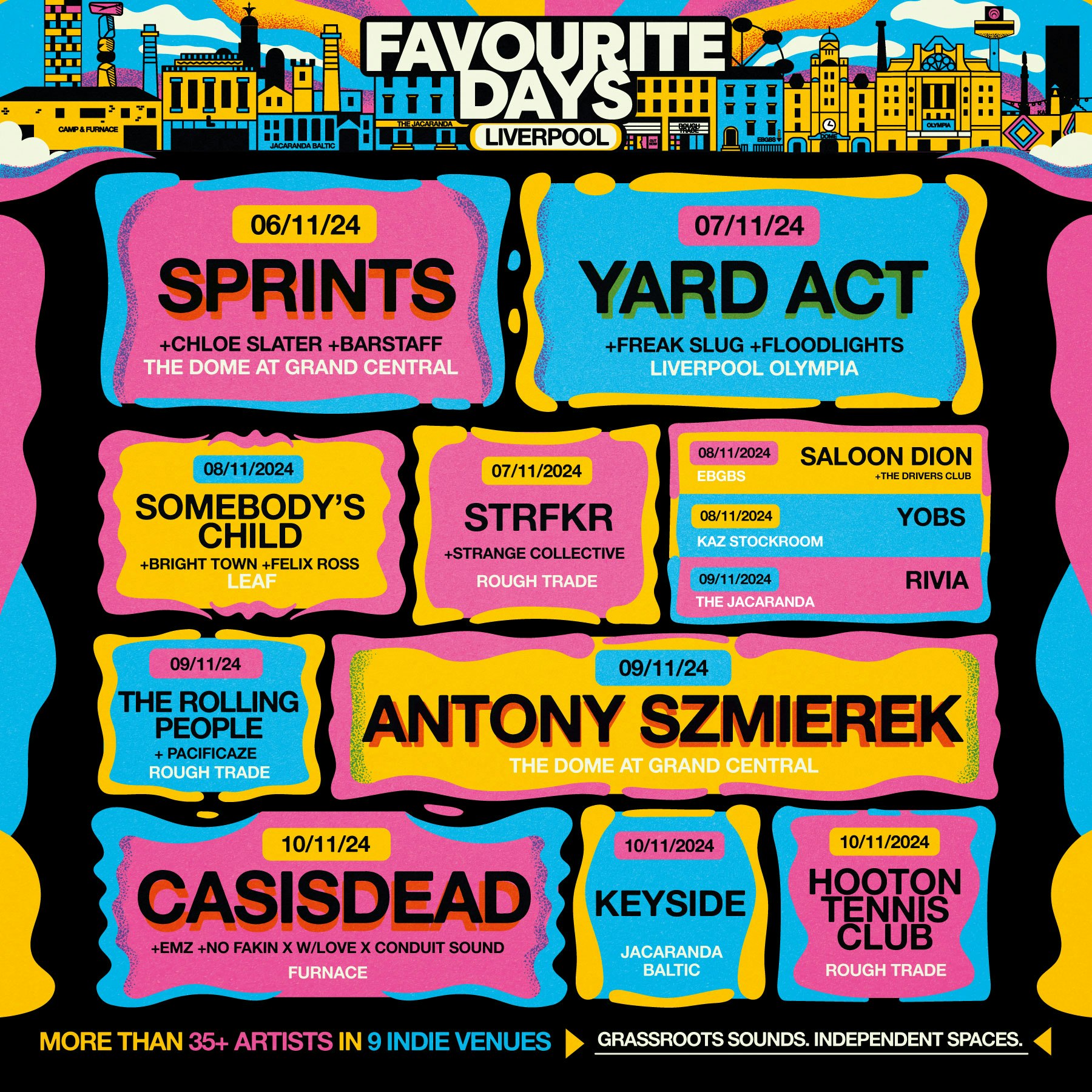 FAVOURITE DAYS FESTIVAL YOBS + Support
