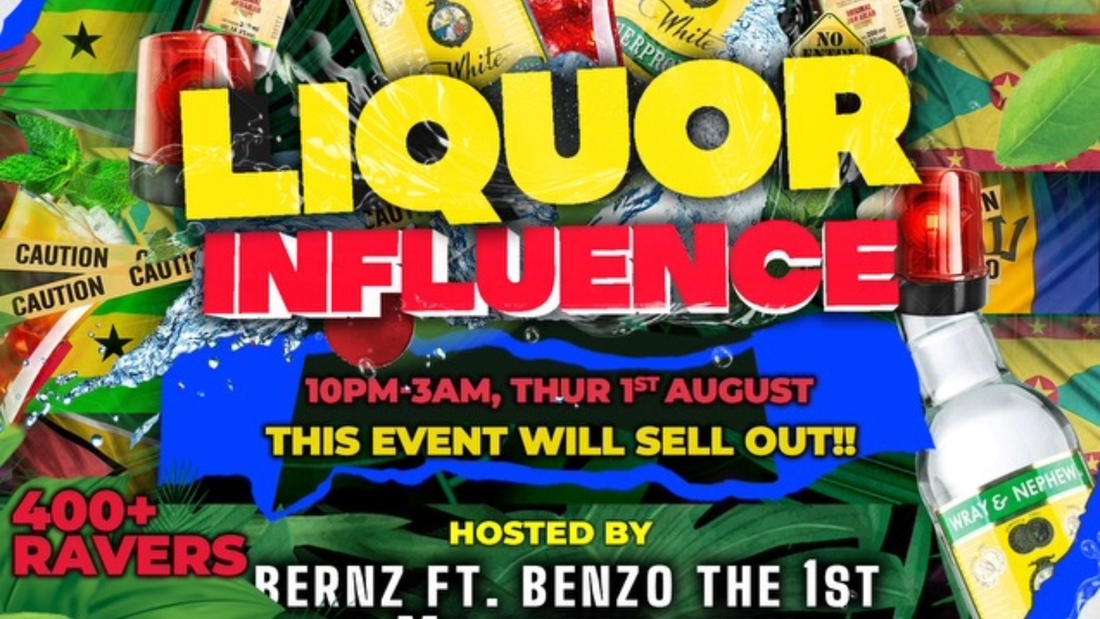 LIQOUR INFLUENCE – HOSTED BY BERNZ WITH SPECIAL GUESTS: BENZO THE 1ST & MORE | DEEJAY J3, MASTER RJ & KS THE HOST