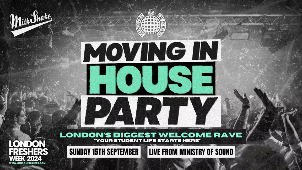 The Moving In House Party 2024 – Ministry of Sound | London’s BIGGEST Welcome Rave 😲 – London Freshers Week 2024