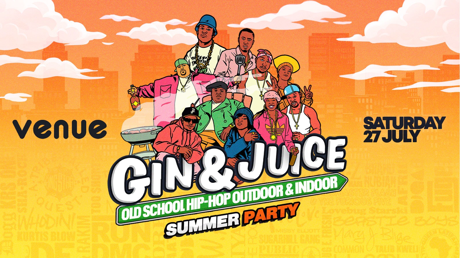 Old School Hip-Hop Outdoor & Indoor Summer BBQ – Canterbury 2024