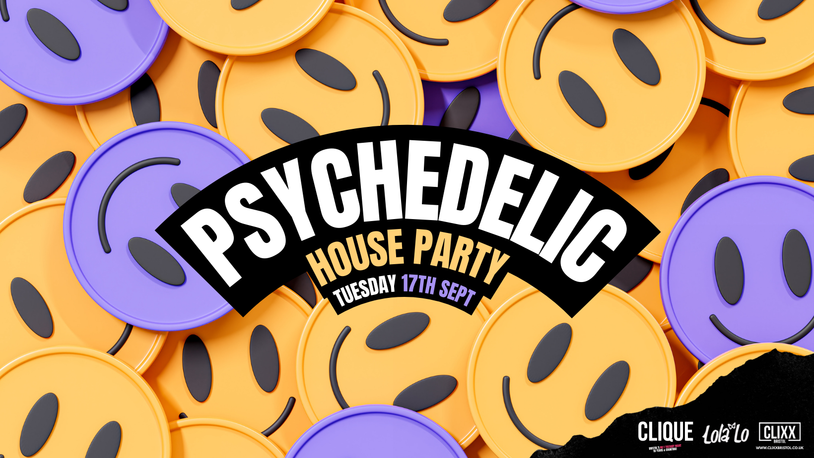 CLIQUE | Psychedelic House Party 🔥 £1.50 Bombs – Join The Mo F**king Clique