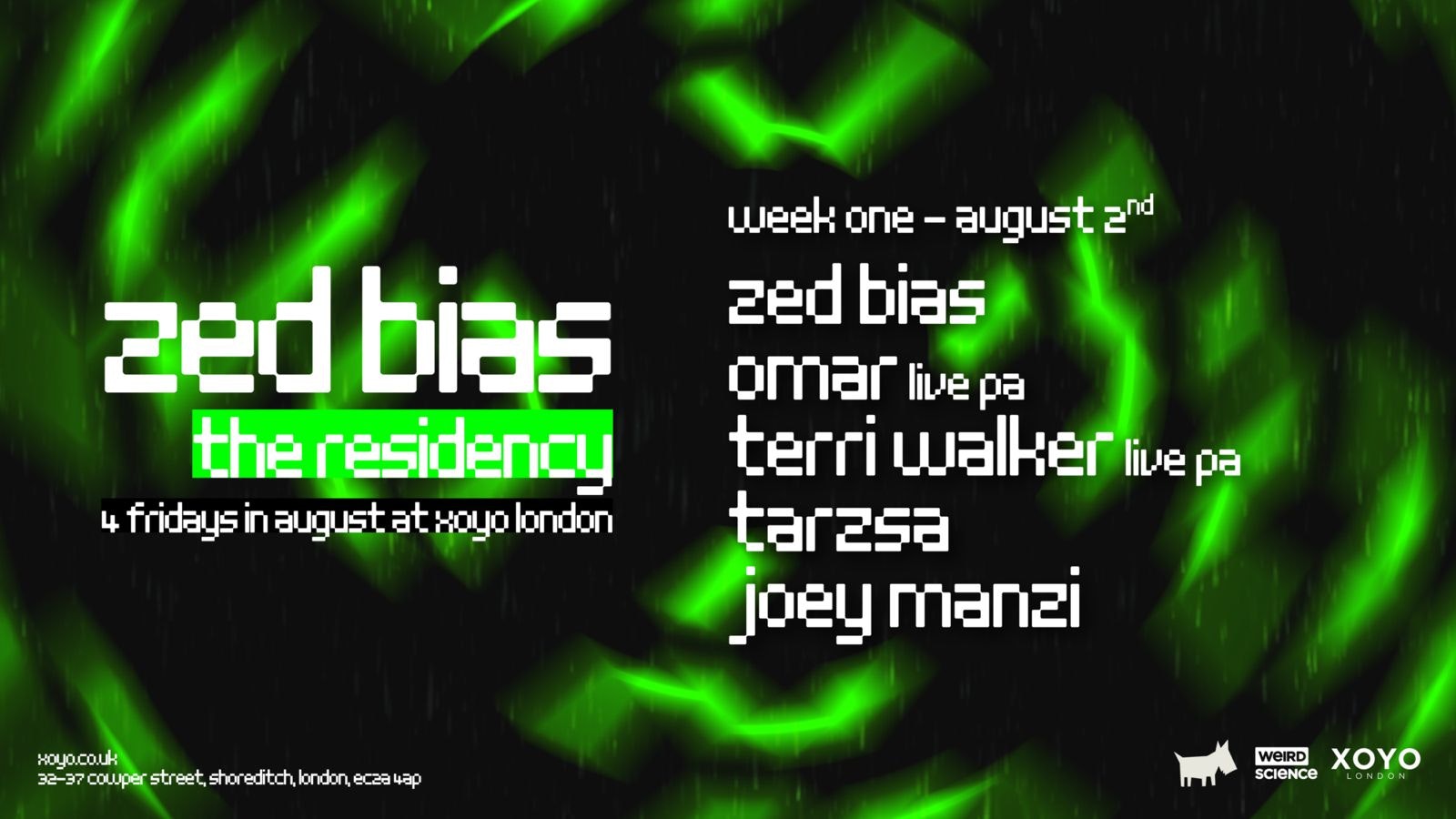 Zed Bias : The Residency (Week 1)