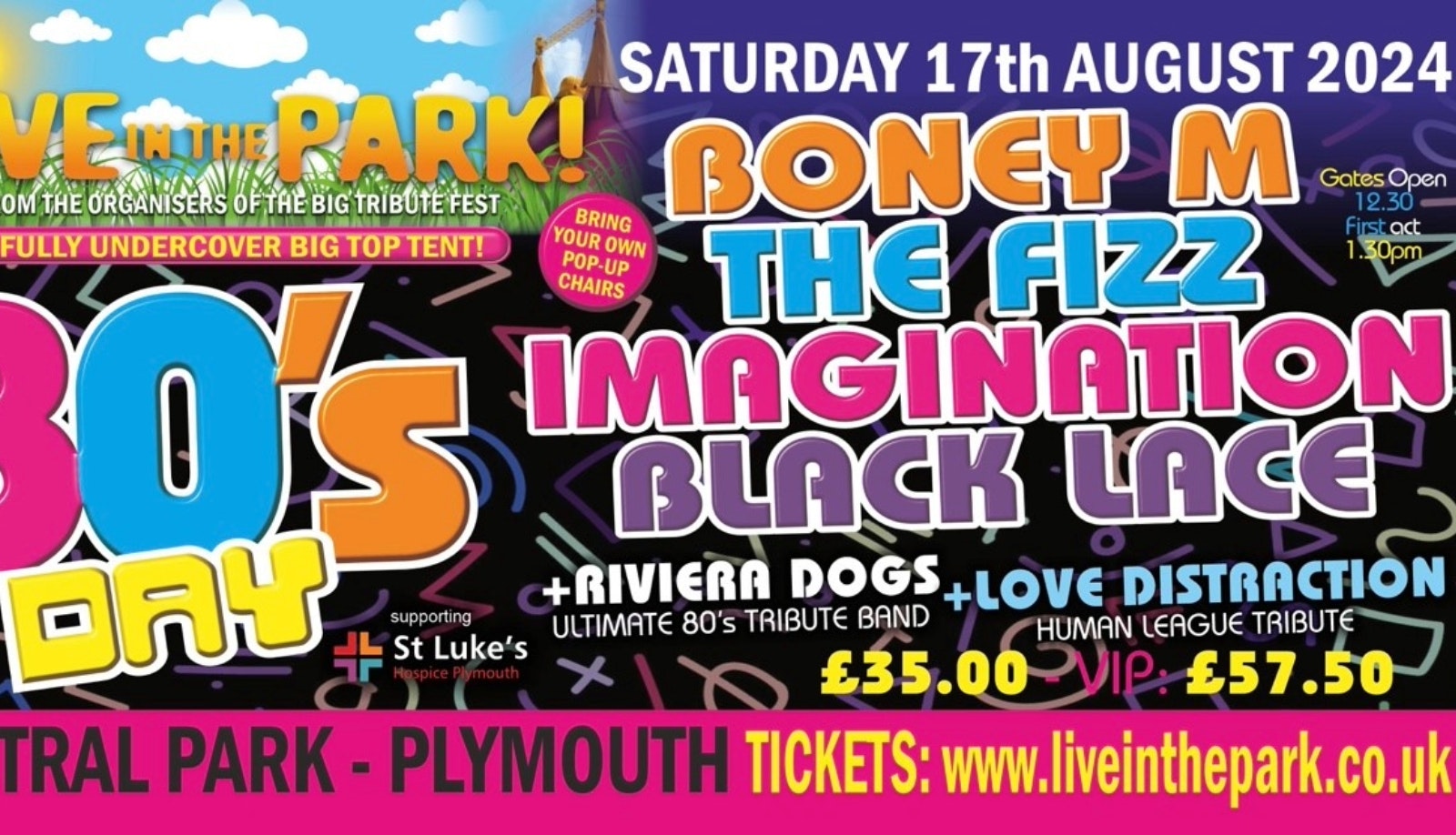 The Ultimate 80s Party! Live in the park, Plymouth