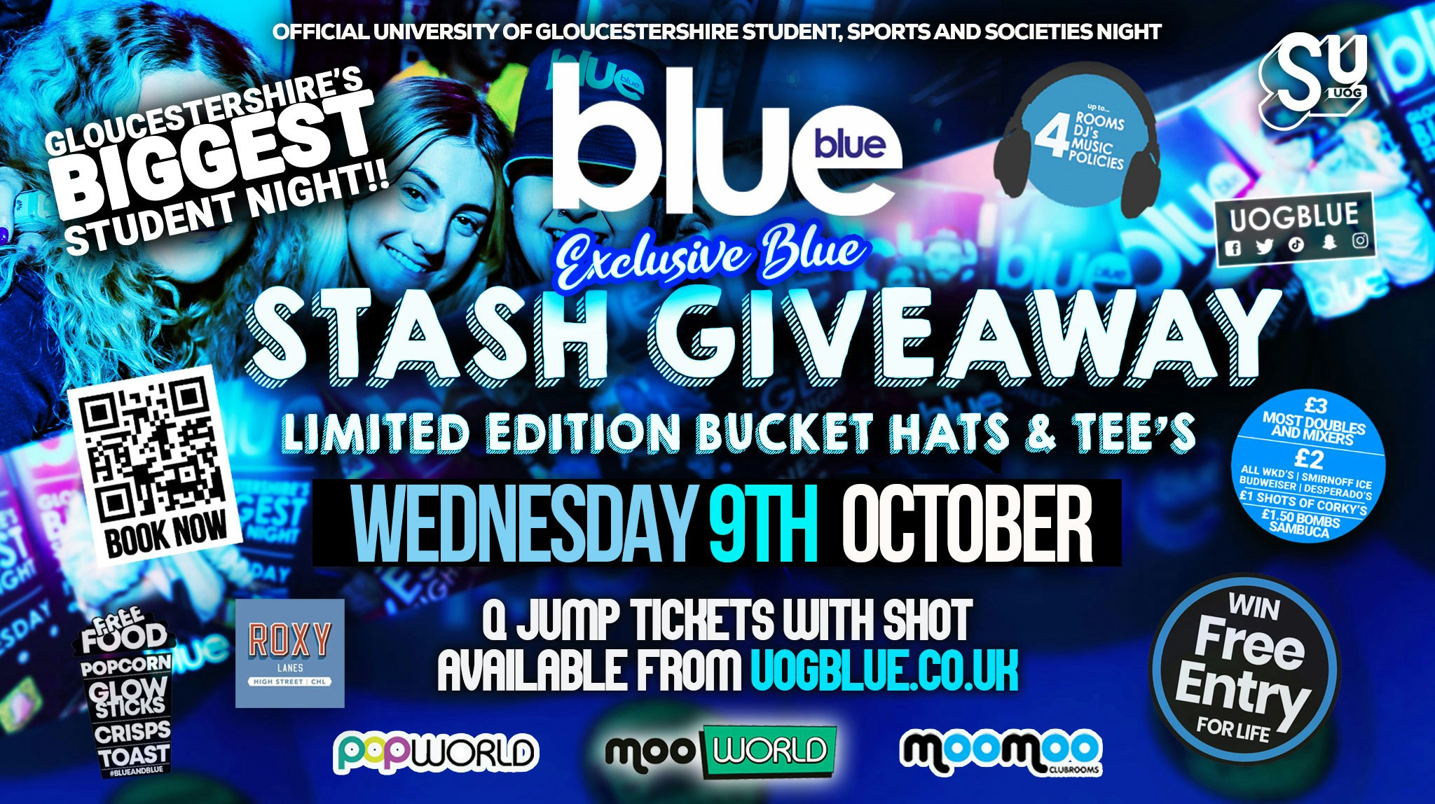 Blue and Blue BLUE AND BLUE MERCHANDISE GIVEAWAY! 🙋🙋🏾‍♀️🙋‍♂️ Gloucestershire’s Biggest Student Night