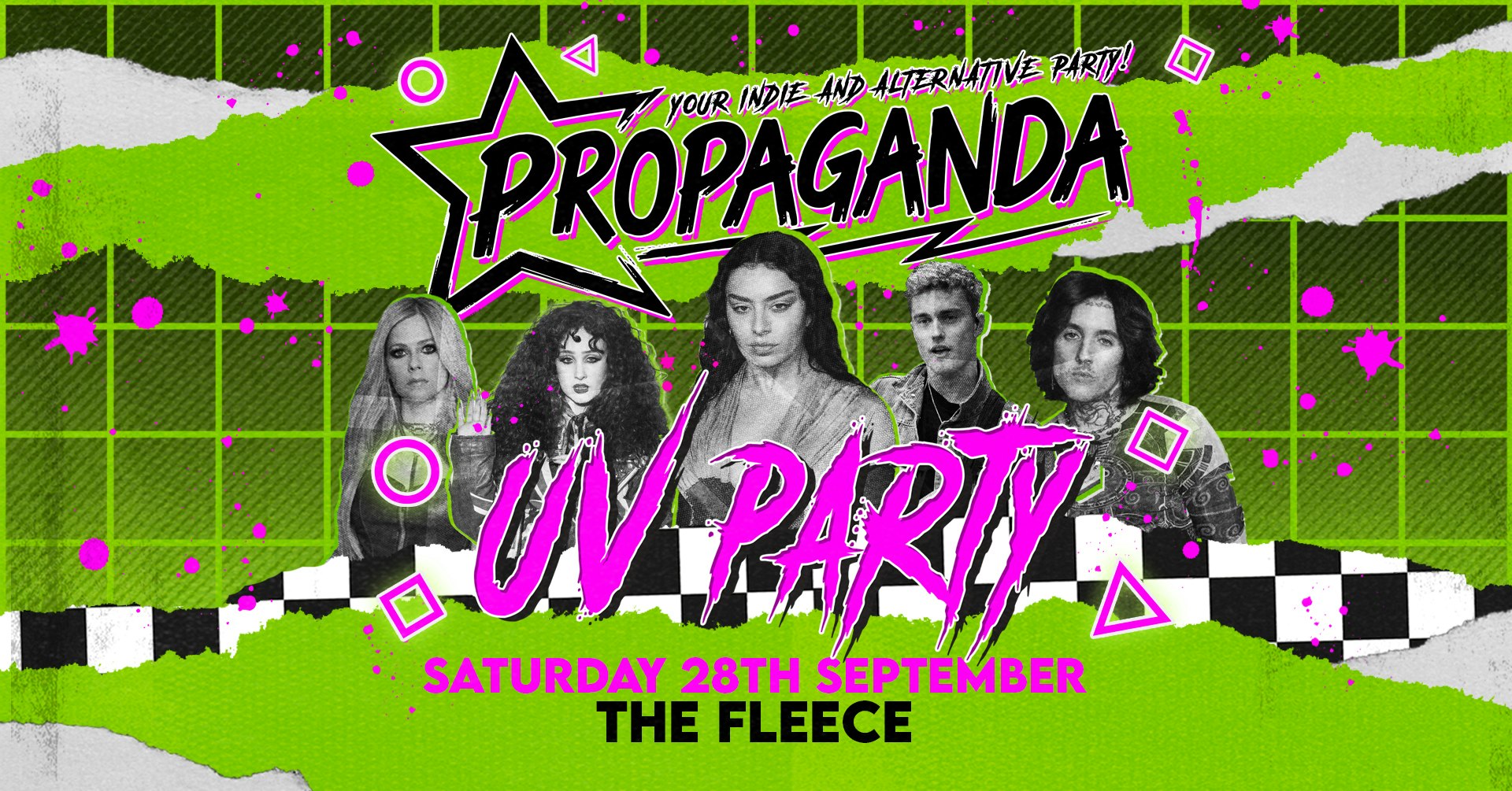 Propaganda Bristol – UV Party – Your Indie & Alternative Party at The Fleece!