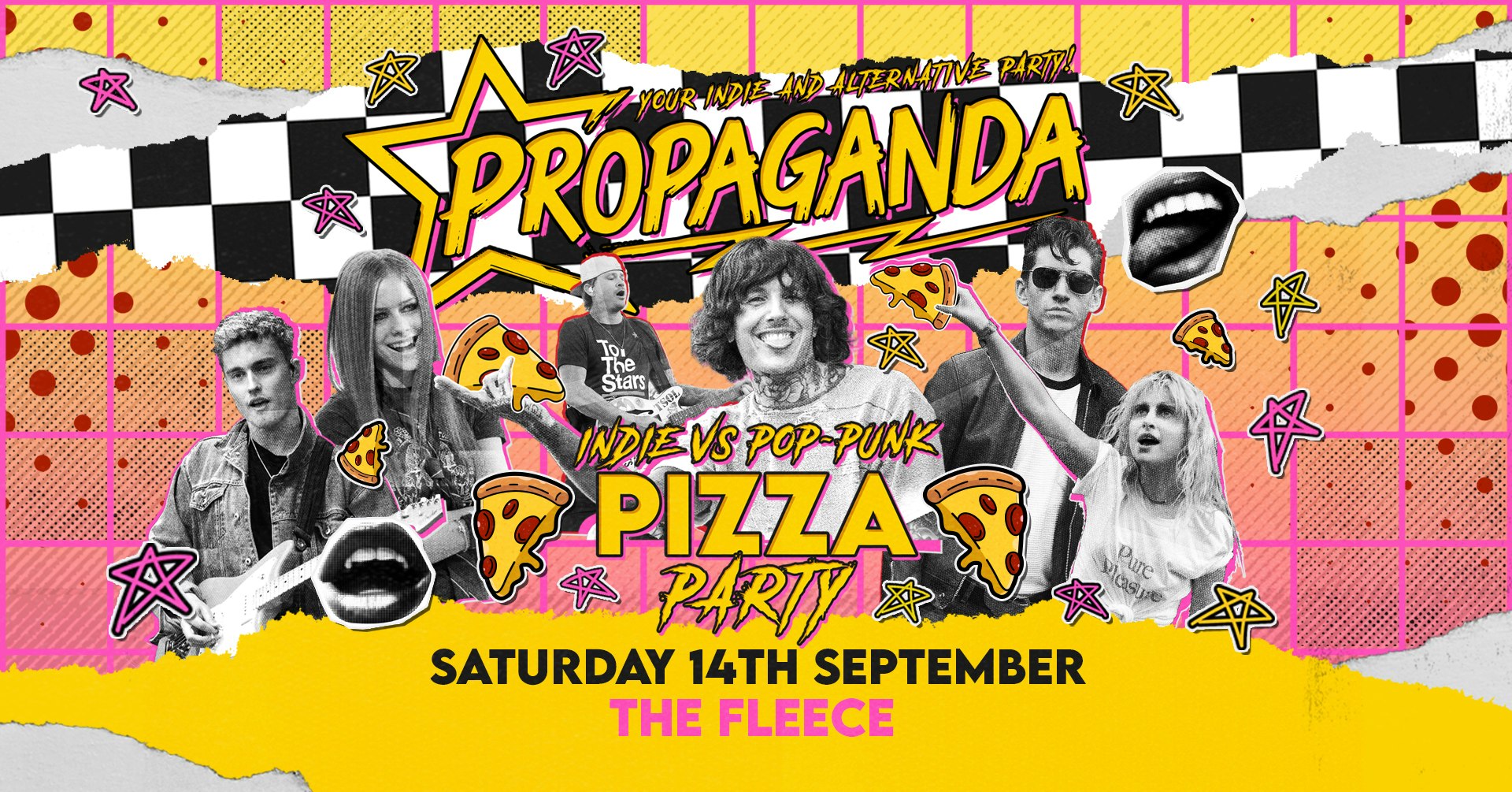 Propaganda Bristol – Indie vs Pop-punk Pizza Party at The Fleece!