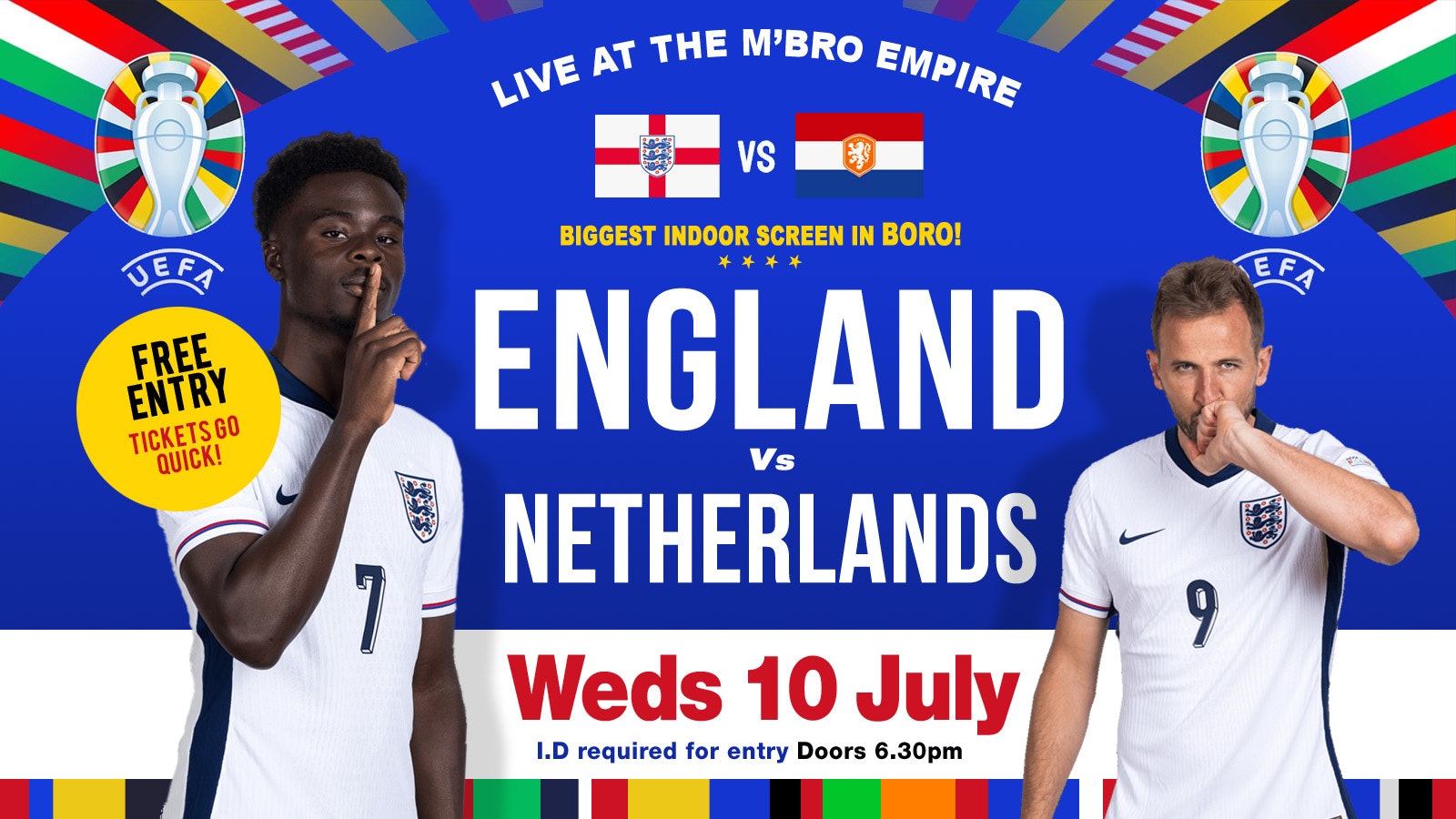England v Netherlands