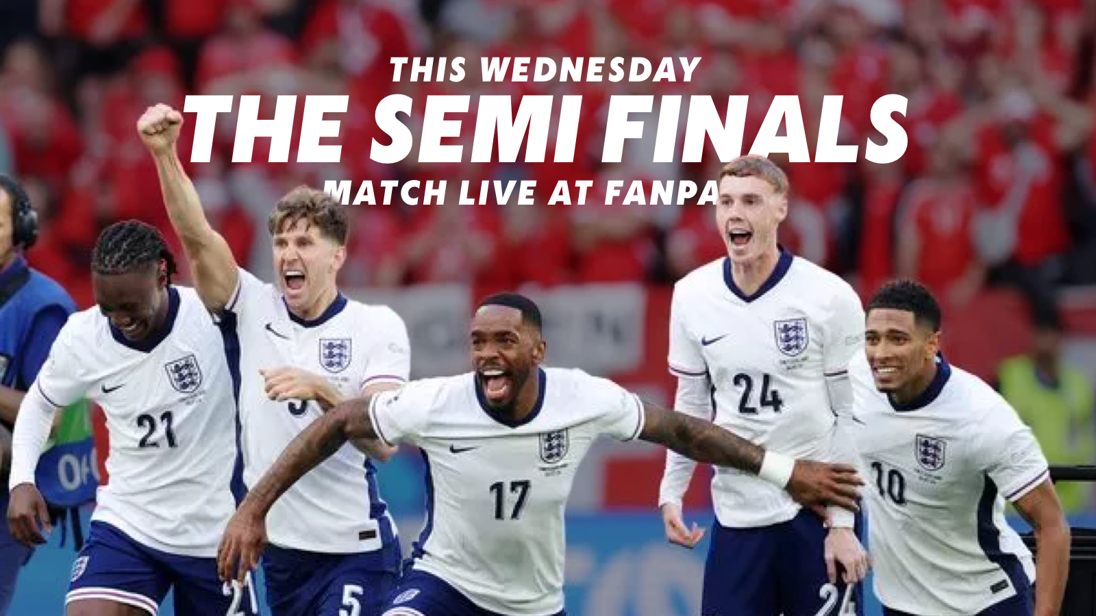 ENGLAND VS NETHERLANDS FANPARK EURO2024 FANZONE NOTTINGHAM THE