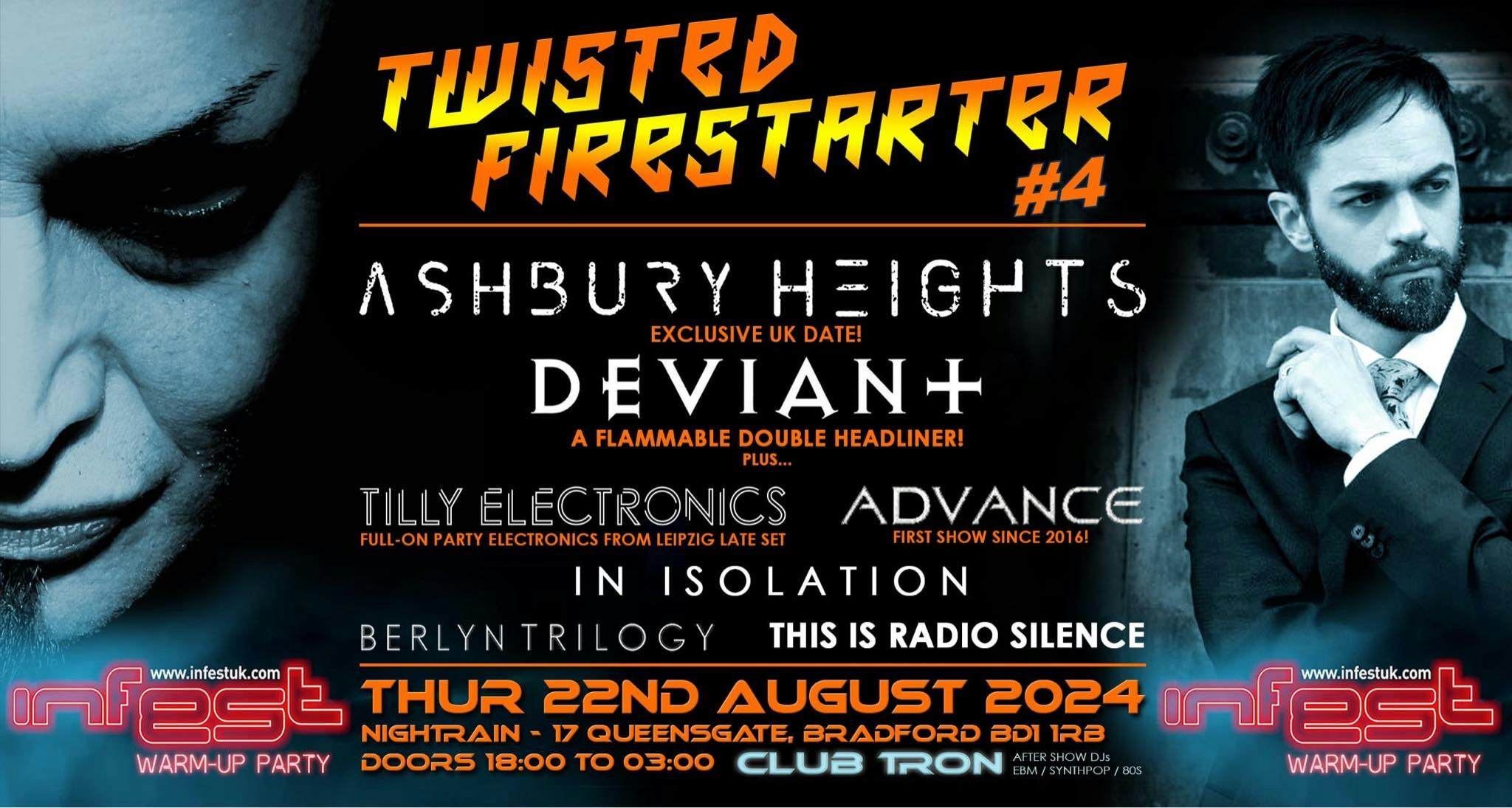 ASHBURY HEIGHTS co-headline! – TWISTED FIRESTARTER # 4