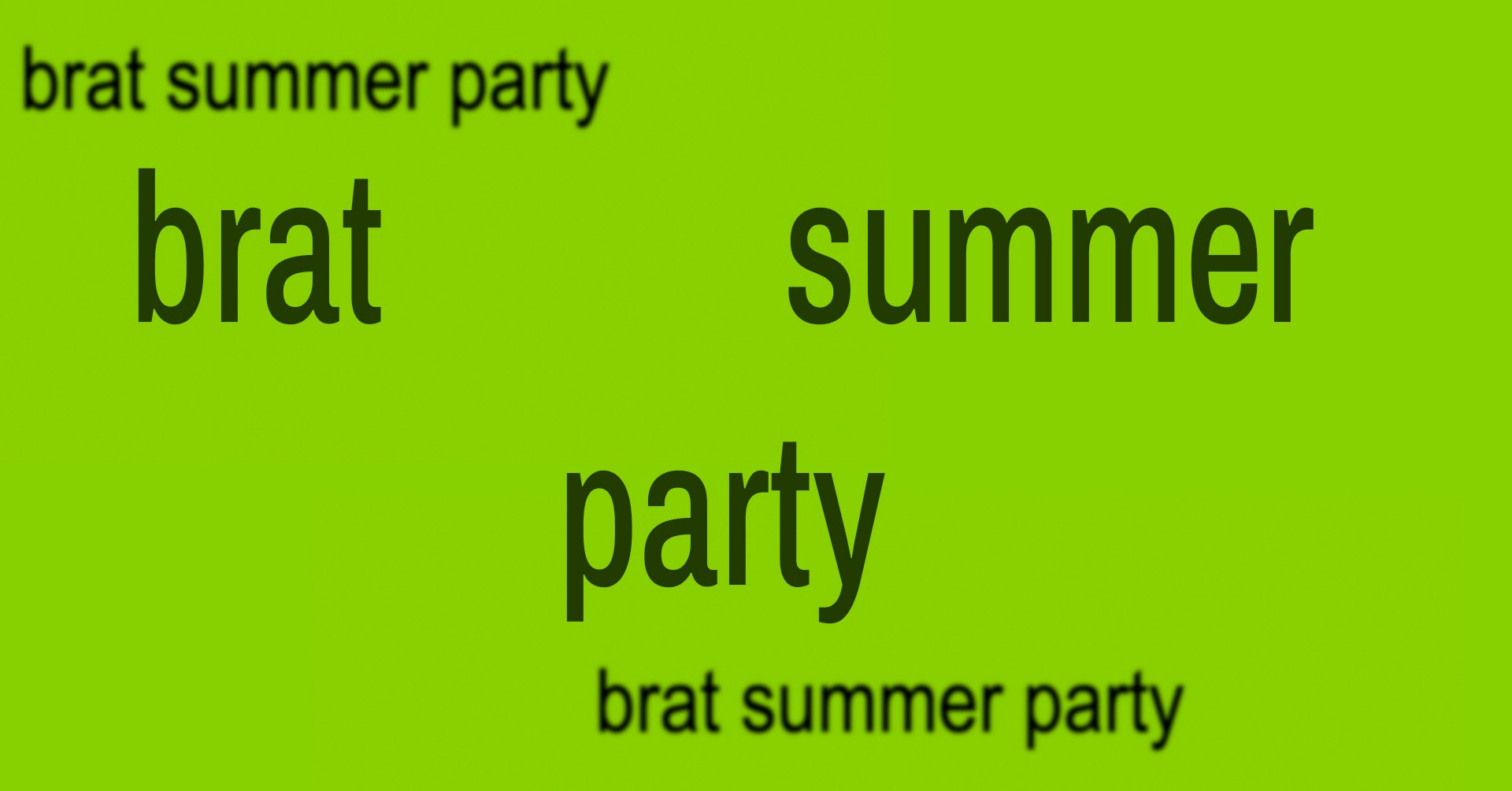 brat Summer Party Club