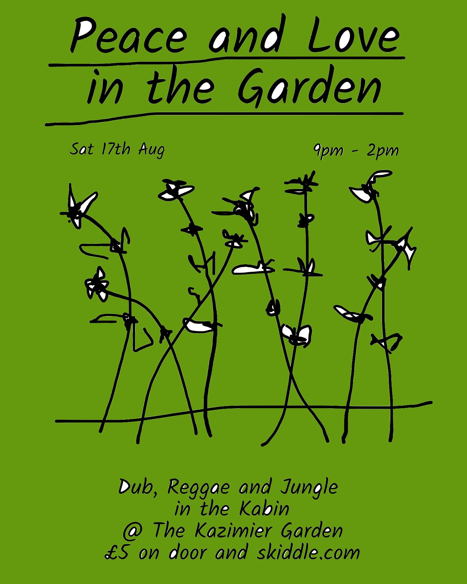 Peace and love in the garden