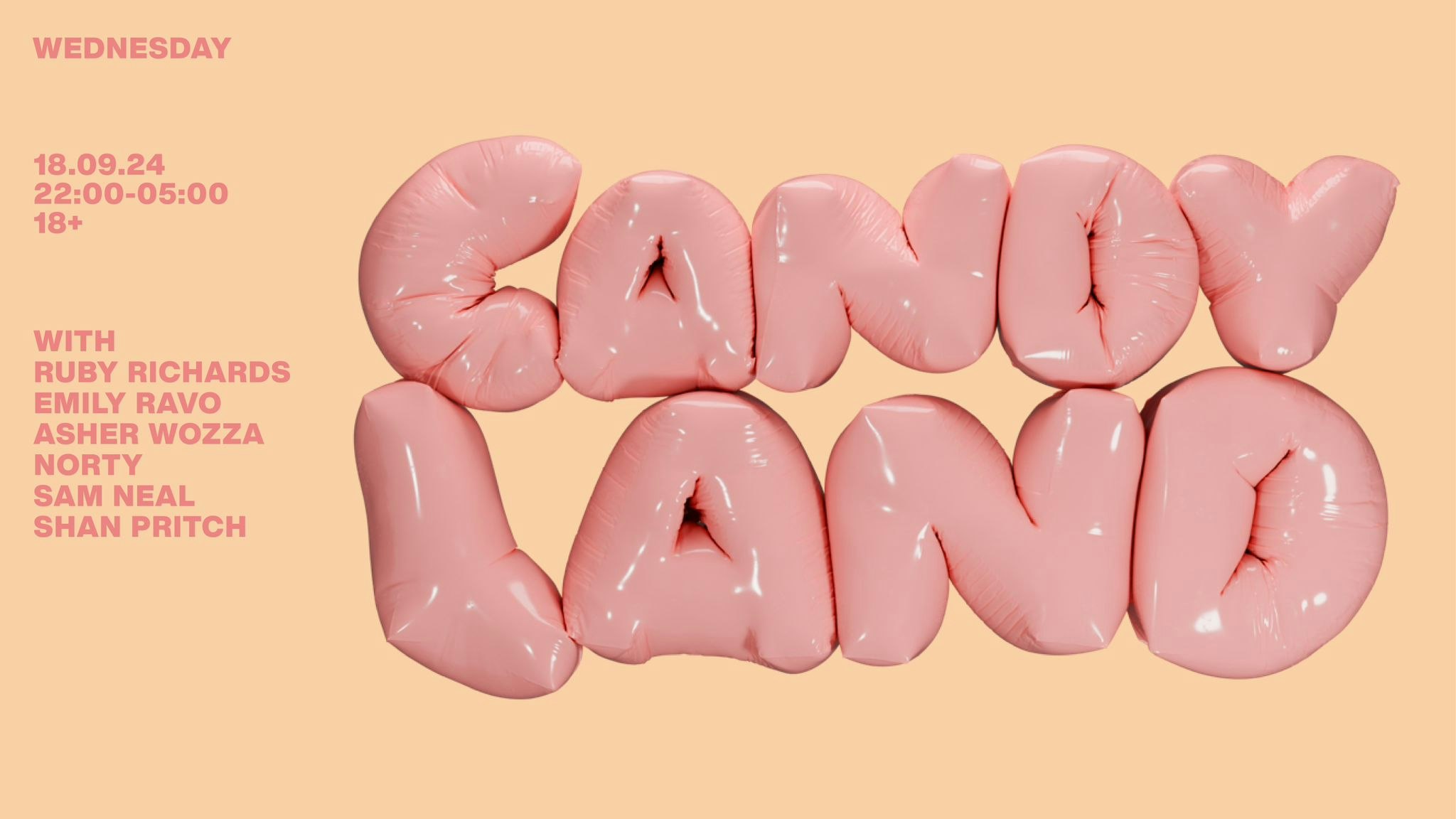 Candy Land – All Female Line Up – FRESHERS LIVERPOOL
