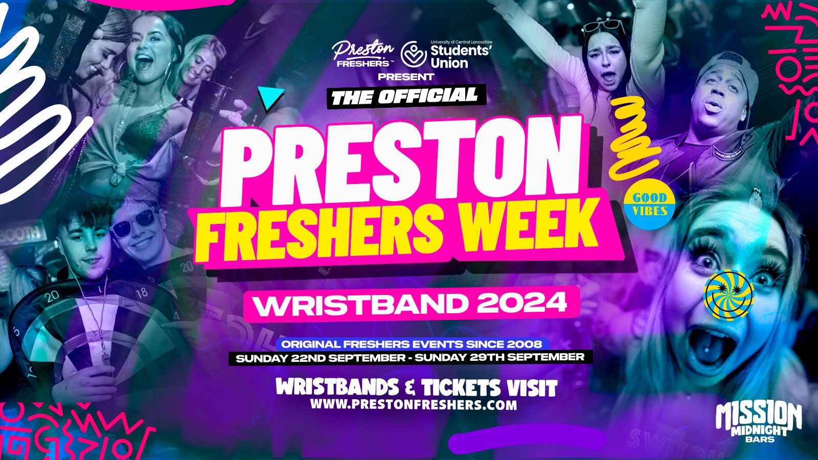 Preston Freshers Official Wristband | Access All Events – Uclan Students