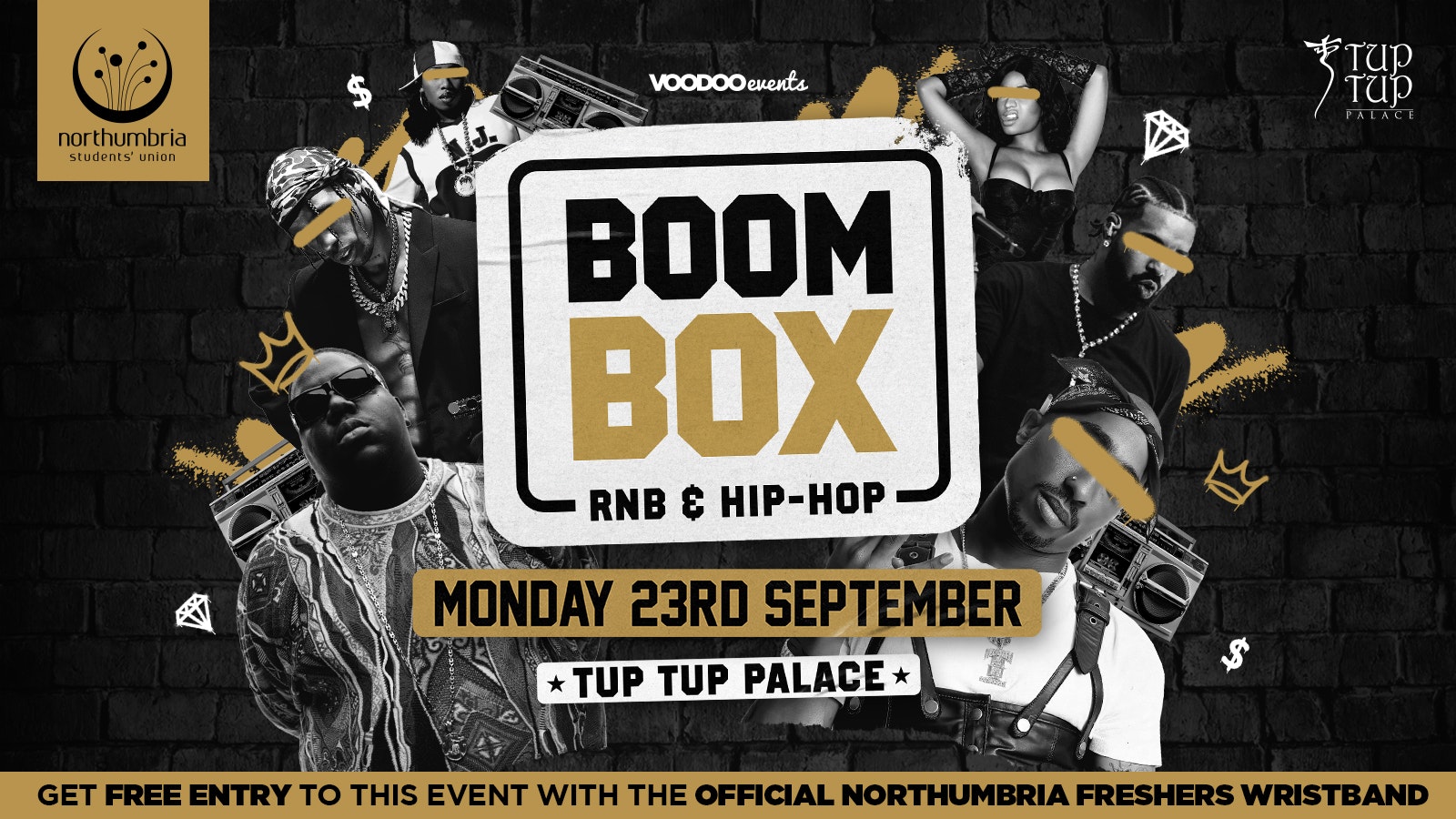 Boombox – Tup Tup Palace! 👑 (OFFICIAL NORTHUMBRIA UNI WRISTBAND EVENT)