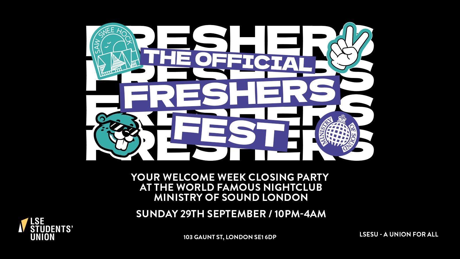 LSE Freshers Festival 2024 – Ministry of Sound London 🎪