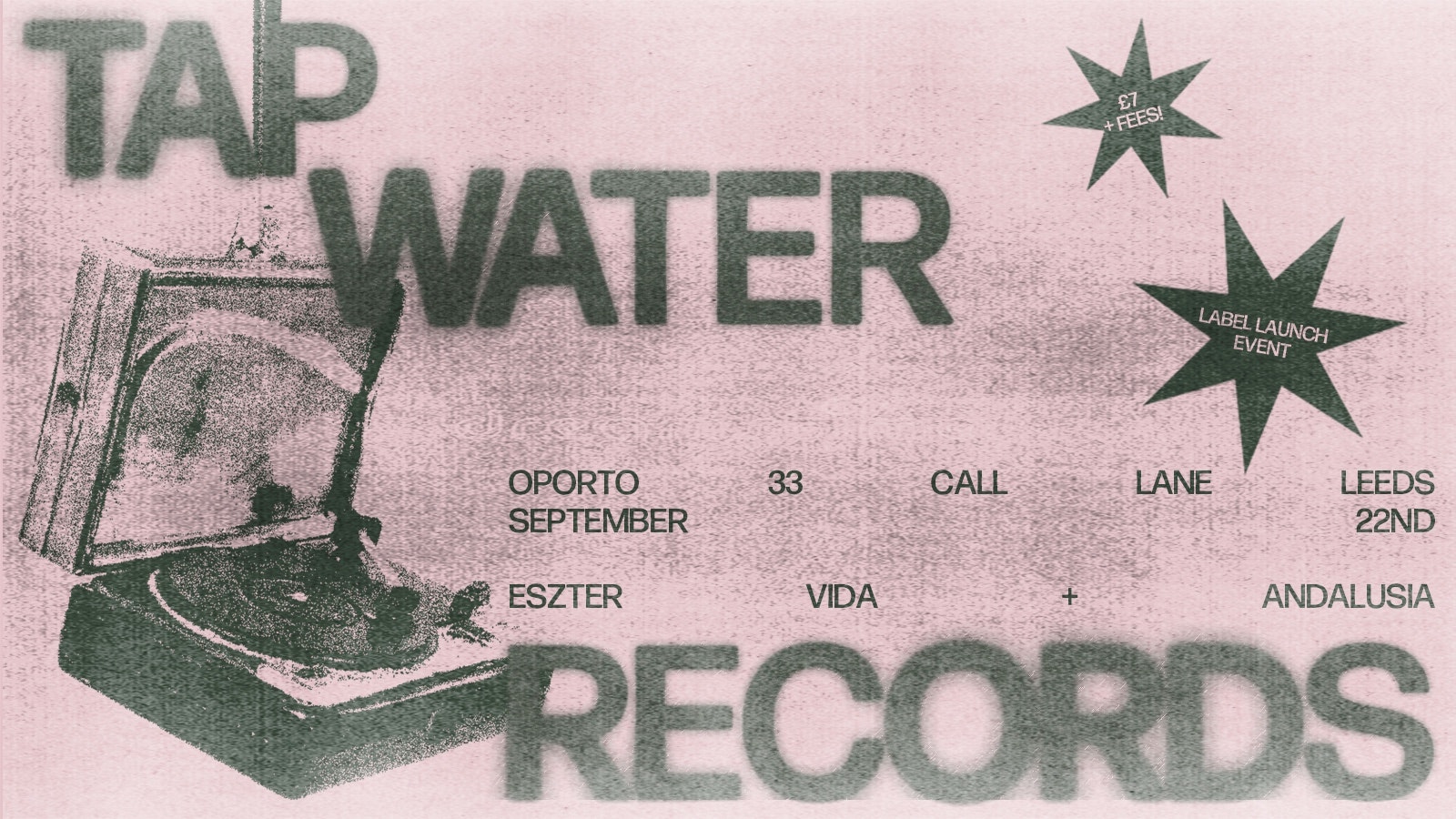 Tap Water Records Official Launch Party