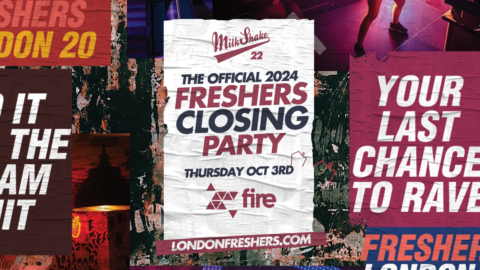 THE OFFICIAL FRESHERS 2024 CLOSING PARTY 💊 Fire Club London 😲