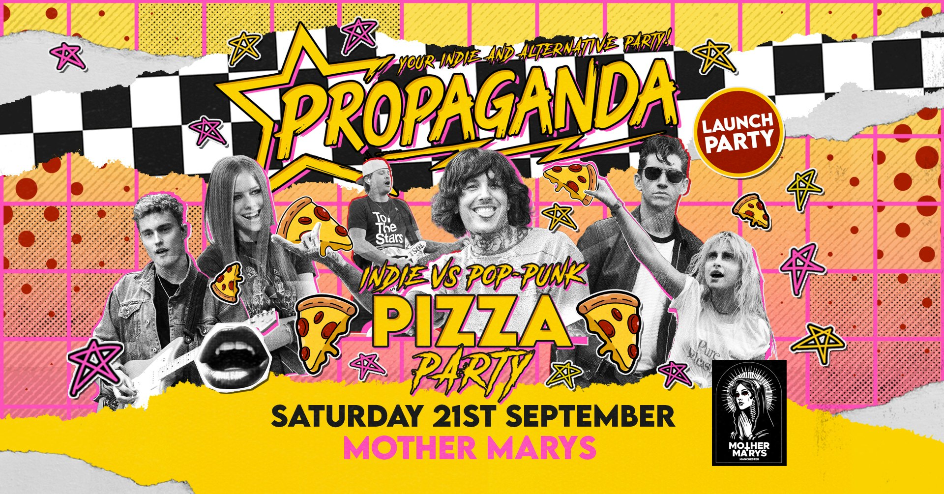 Propaganda Manchester – Indie vs Pop-punk Pizza Party at Mother Marys!