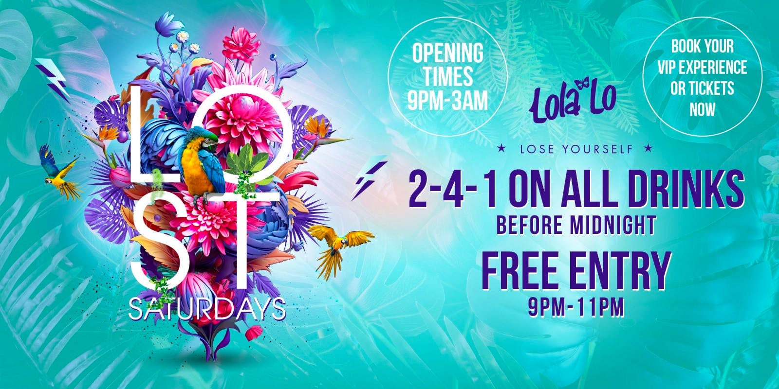 LOST Saturdays @ LOLA LO 🏝️