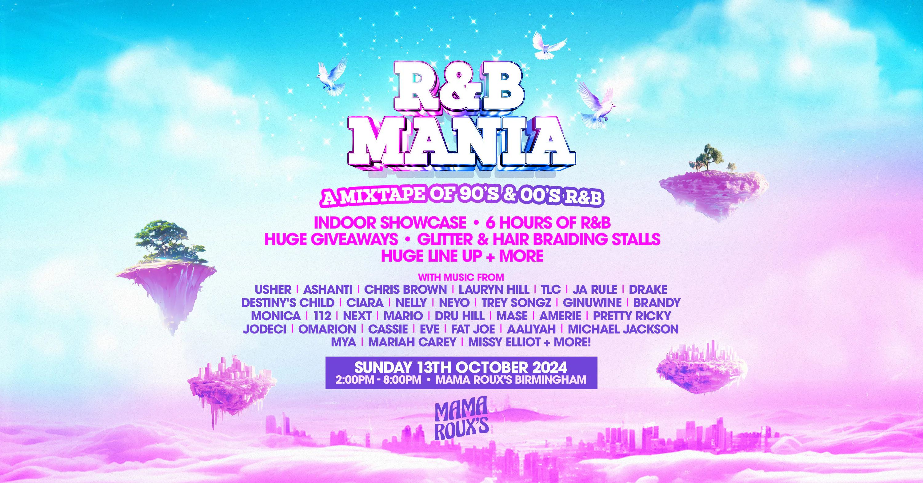 RNB MANIA | Birmingham 90s & 00s Showcase [LAST 50 TICKETS] at Mama ...