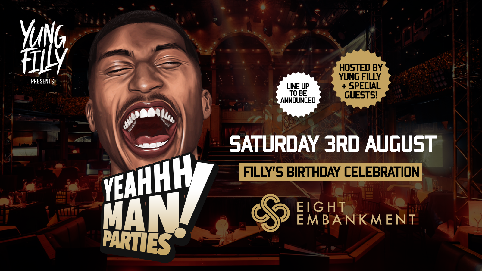 TONIGHT 10:30PM | Yeahhhman Parties Presents: Yung Filly’s Official Birthday Party 🎂