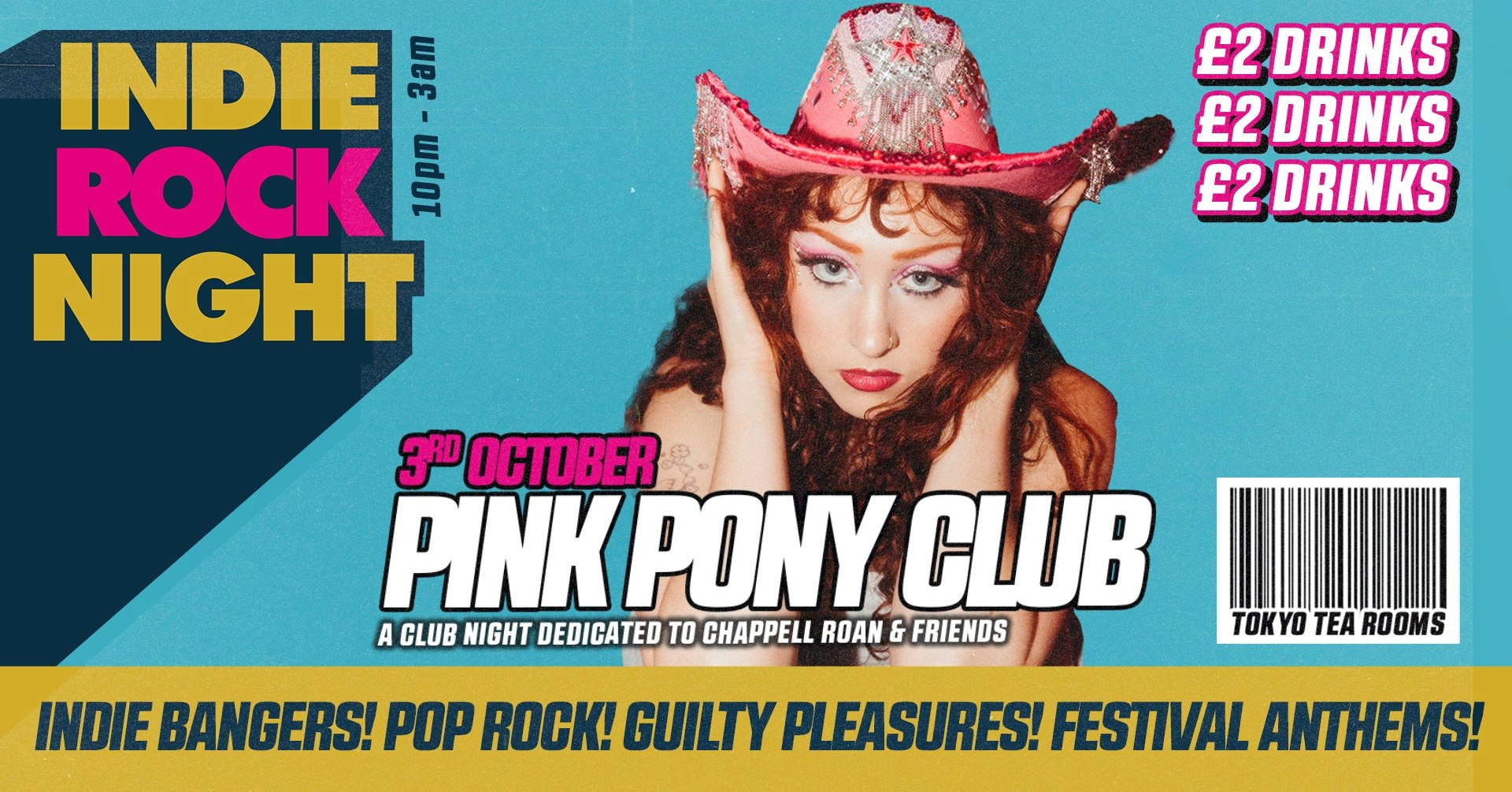 Indie Rock Night ∙ PINK PONY CLUB *10 ONLINE TICKETS LEFT*