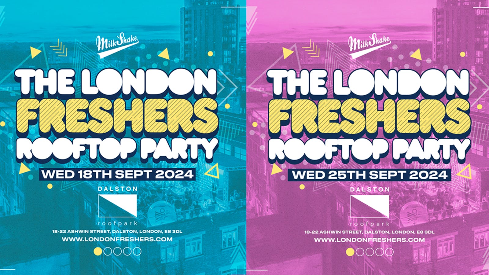 The London Freshers Rooftop Parties Part 1 & 2! 🌞🍹 UPGRADED VENUE FOR London Freshers Week 2024