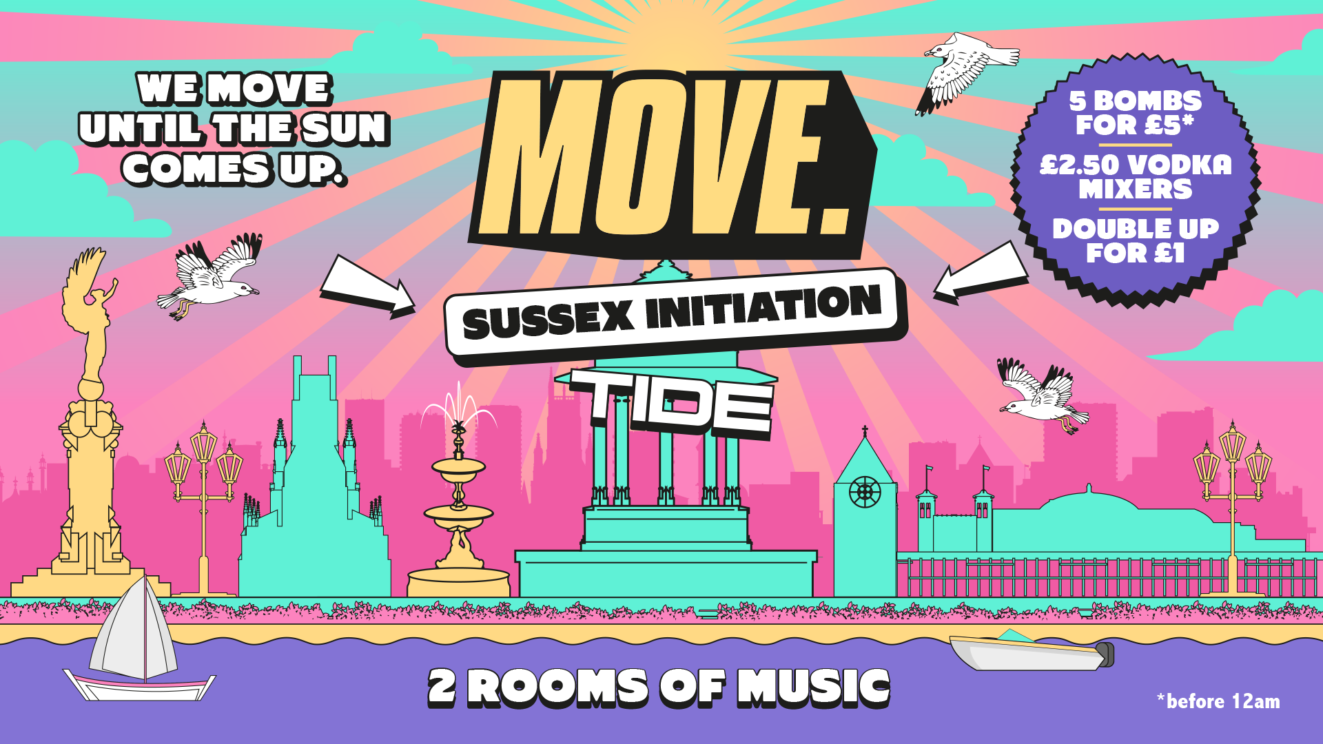 Sussex Freshers Initiation x MOVE. | Free with AAA Pass