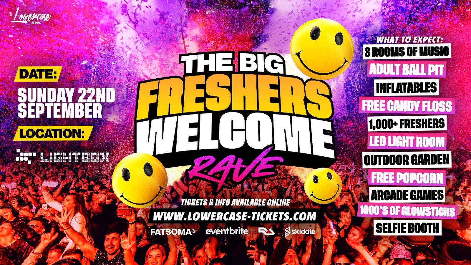 THE BIG FRESHERS WELCOME RAVE @ LIGHTBOX! 🎉 – LONDON FRESHERS WEEK 2024