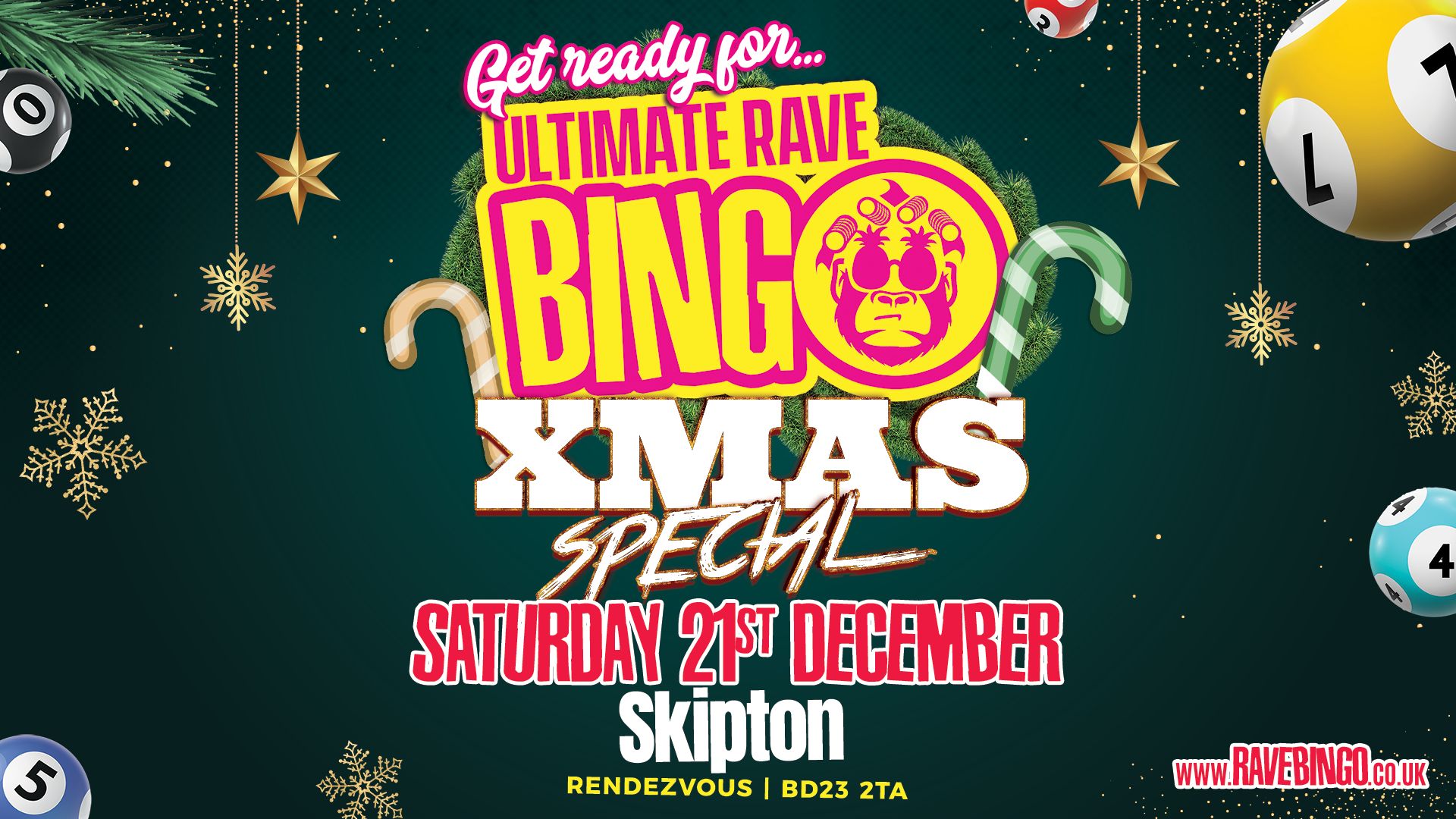 Ultimate Rave Bingo // Skipton // Saturday 21st December