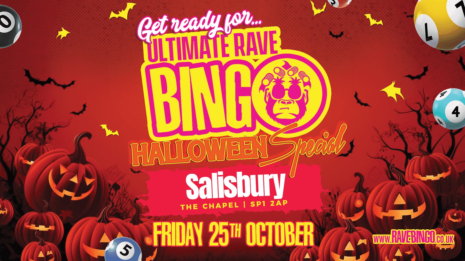 Ultimate Rave Bingo // Salisbury Halloween Special // Friday 25th October