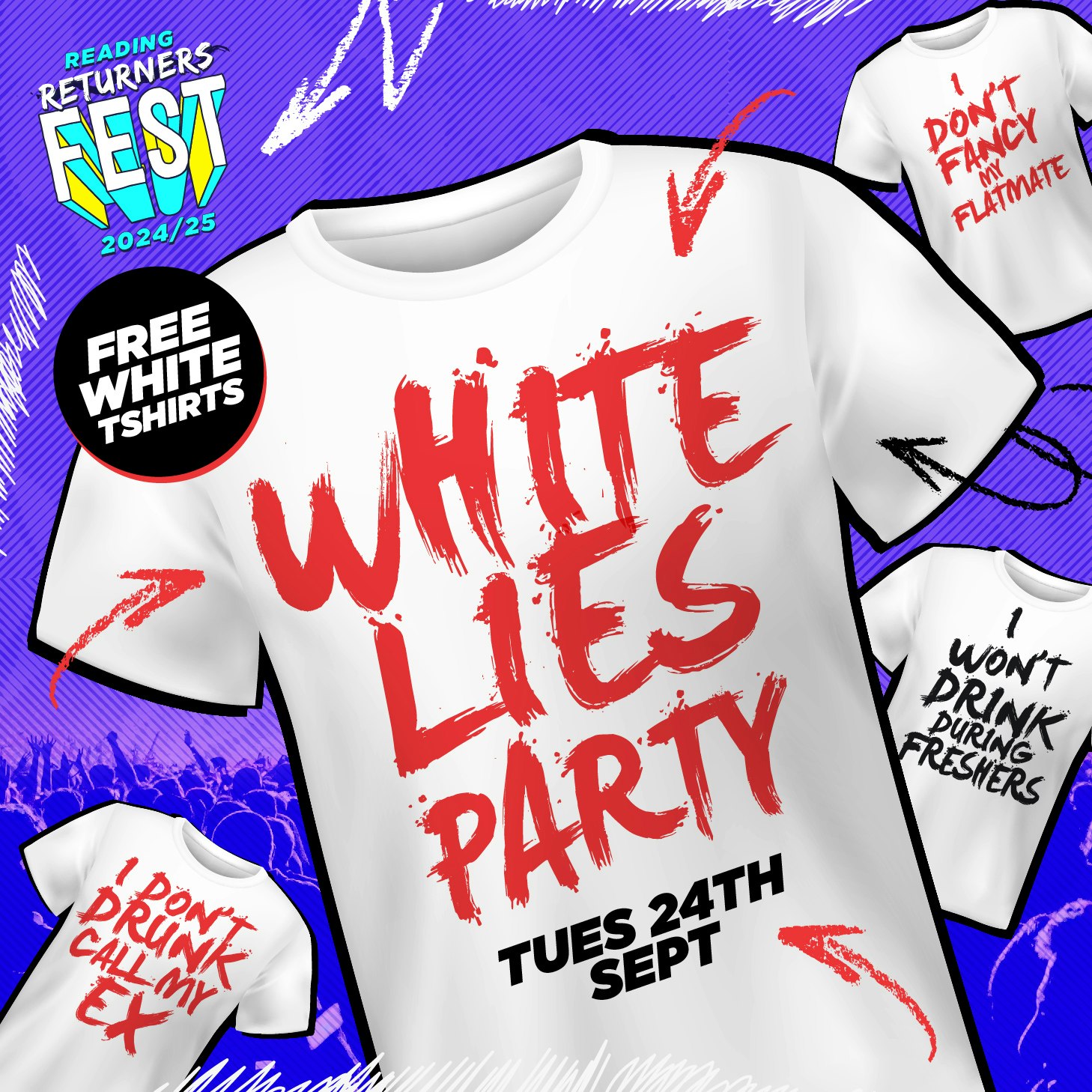 Returners White Lies Party @ LOLA LO – Tuesday 24th September