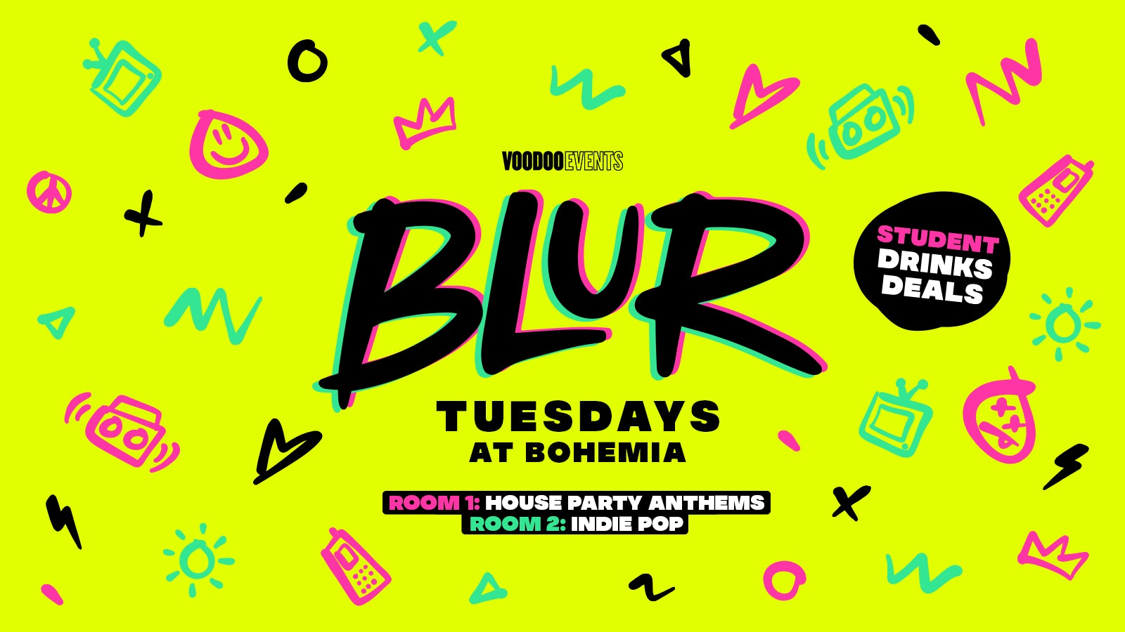 BLUR – Tuesdays at Bohemia! ⚡️