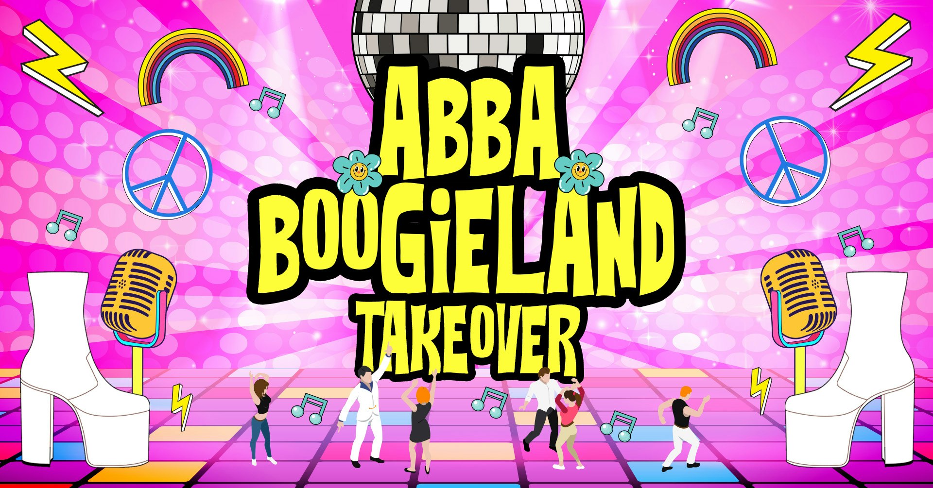 ABBA BOOGIELAND | FINAL 143 TICKETS | ABBA HITS ☮️  80s SHADES 🌸 80s PROPS ⭐️ THURSDAY FRESHERS TOUR – EVENT 5 | BOHEMIA | NEWCASTLE FRESHERS WEEK